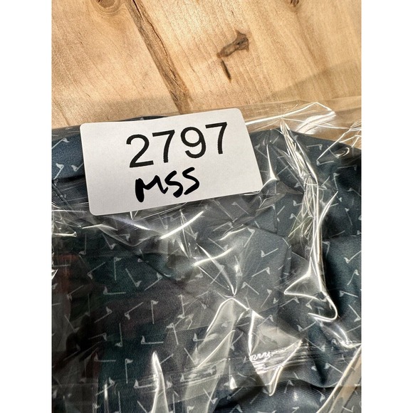 Callaway Opti-Dri Golf Polo Shirt Mens XL Teal All Over Print Golf Clubs - Picture 7 of 7